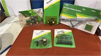 Lot of NIP John deer tractor toys and accessories