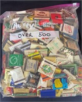 Bag with over 500 match books - some vintage(1178)