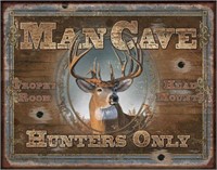 Man Cave Tin Sign