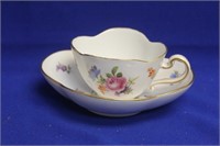 German Meissen Cup and Saucer