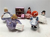 Six Madame Alexander Dolls in Boxes