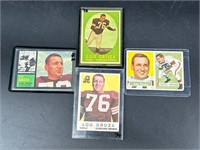 4 CARD LOT OF LOU GROZA TOPPS CARDS 1950'S 60'S
