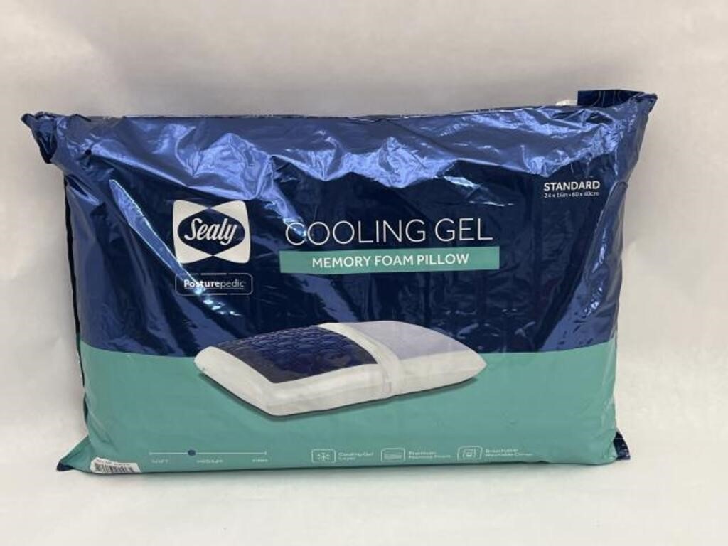 Sealy Cooling Gel Standard Memory Foam Pillow