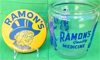 RARE LARGE GLASS RAMON'S ASPIRN STORE DISPLAY JAR