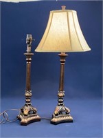 (2) Matching Table lamps, both work, missing one