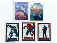 Lot 5 SPIDERMAN Series Trading Cards