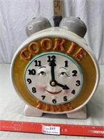Hand Painted Clock Cookie Jar
