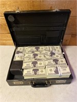 Briefcase of fake cash