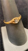 Antique Ring Marked 12K Size 7 1/4