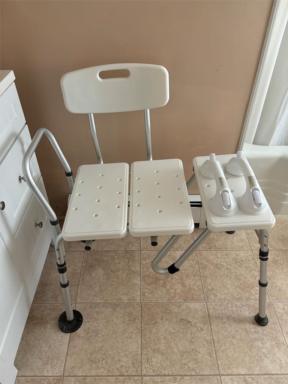 Shower Chair, Suction Grippers, Adult Diaper