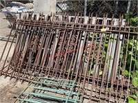(5) 10' Sections of Wrought Iron Fence