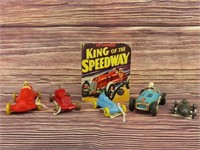 Lot of Toy Race Cars and LIttle Big Book