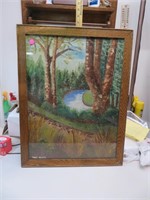 NO SHIPPING - Vintage Hand Painted Picture Signed