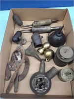 Vintage Old Tools-Pipe Threader, Oil Can, & More