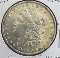 1891O Morgan Dollar  MS UNC
