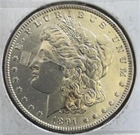 1891 Morgan Dollar BU MS