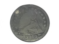1853 Dime w Arrows, US Coin