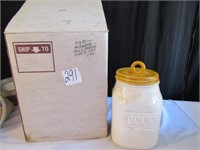 WIDE MOUTH COOKIE JAR WITH ORIGINAL BOX