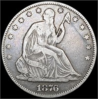 1876 Seated Liberty Half Dollar NICELY CIRCULATED