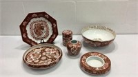 Six Pieces of Vintage Gold Imari K14C