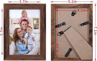 Giftgarden 4x6 Picture Frame Brown Set of 3
