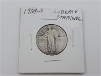 1929 S US Standing Liberty Quarter Dollar Coin