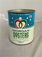 W F Morgan Weems VA Gallon Oyster Can