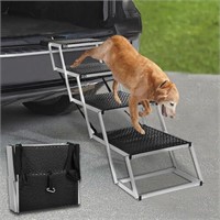 Partol Dog Stairs for Car Extra Wide Dog Car Ramp