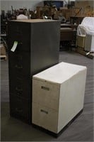 (2) File Cabinets, Approx 15"x30"x28" & 15"x26"x52