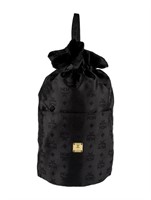 Mcm Visetos Black Nylon Bucket Bag