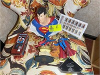 SUPERMAN GROUP INCLUDING COOKIE JAR HALLMARK FIGUR