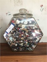 HUGE Jar Filled w/Vintage Buttons