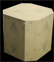 OCTAGON SHAPED SINGLE DOOR ACCENT CABINET