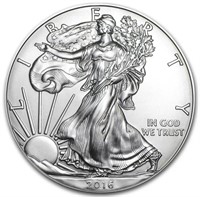 2016 - 1OZ SILVER $1 AMERICAN EAGLE (H)