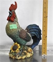 Polyresin rooster decor
