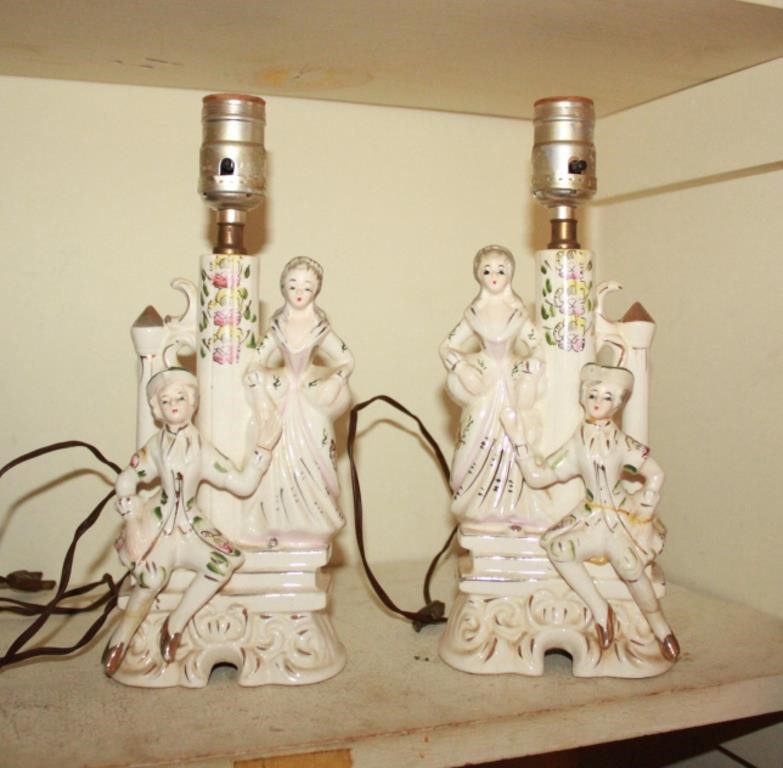 2 - Matching Vintage Japen Lamps