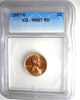 1957-D Cent ICG MS67 RD LISTS $300