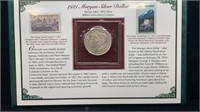 1921-D Morgan Silver Dollar w/ History & Case