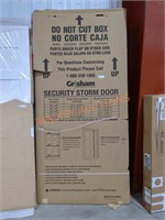 Security storm door 36" x 80" in black