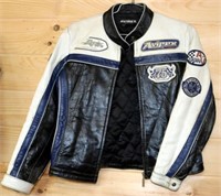 Avirex Leather Motorcycle Jacket ~ Size M