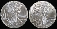 (2) 2014 AMERICAN SILVER EAGLES