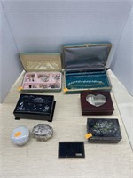 Costume jewelry and jewelry boxes