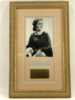 Framed Original Signature Gone with the Wind