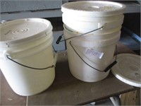 3- 2 Gal buckets with lids