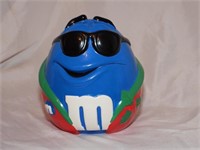 Blue Christmas M&M Cookie Jar