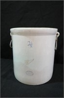4 GALLON DBL HANDLE RED WING CROCK