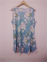 Ziooer Women's Sleeveless Floral Dress, XXL