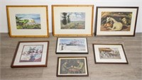 Grouping of 7 Fine Art Prints