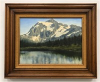 Mountain & lake artwork