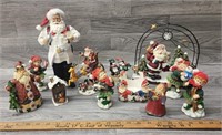 Vintage Stuffed Santa; Chaulkware Santa- some